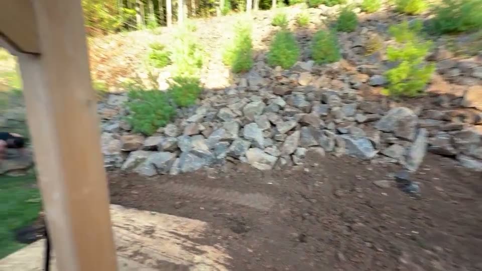 Boulder wall work documented by No Plan LLC